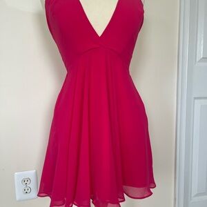Bebe y2k Hot Pink Mini Dress Size 4 – Party / Barbiecore